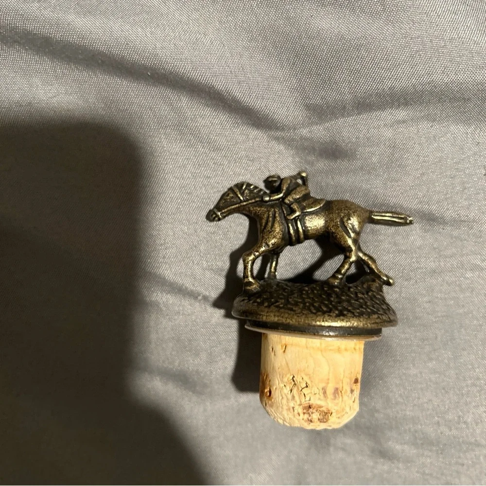 Blanton's Single Barrel Bourbon Whiskey Horse & Jockey Cork Stopper Letter O